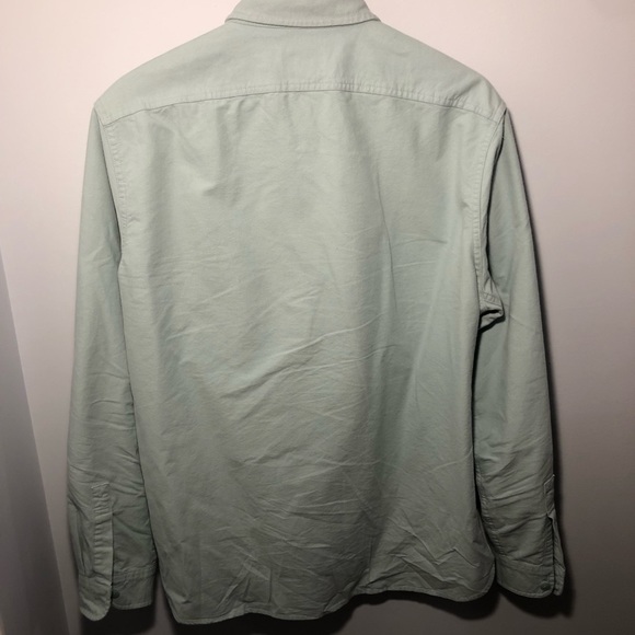 J Crew Medium Light Blue Work Shirt - Picture 2 of 3